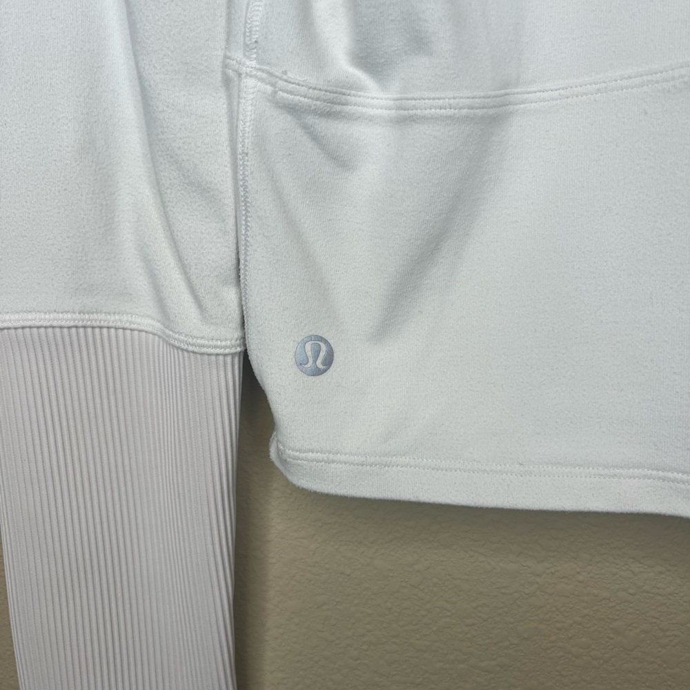 Lululemon White Half-Zip